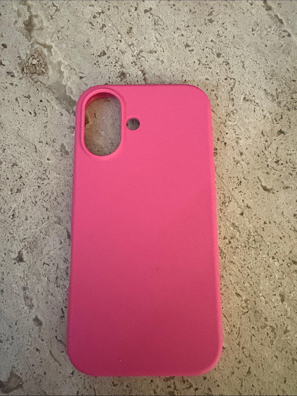 Pink Silicone iPhone 16 Case